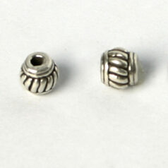 Bead, Pewter 5mm - Antique Silver