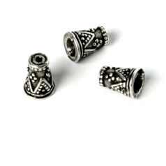 Bead Cap Cone 6x2.5x4.2mm - Ant. Silver