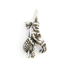 Charm,Zodiac Charm in Pewter, Aquarius 15.8x10mm