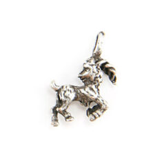 Charm,Zodiac Charm in Pewter, Capricorn 10x11mm