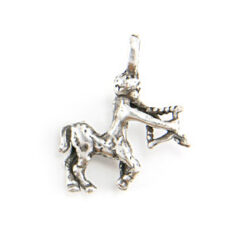 Charm,Zodiac Charm in Pewter, Sagittarius 10x15mm