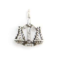 Charm,Zodiac Charm in Pewter, Libra 10x13mm