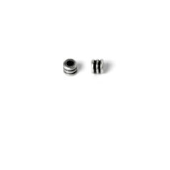 Bead, Pewter 4x1.5x3.5mm - Antique Silver