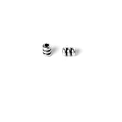 Bead, Pewter 3.4x1.3x5mm - Antique Silver