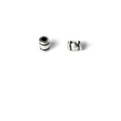 Bead, Pewter 4x1.7x5mm - Antique Silver
