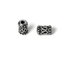 Tube 6x2x10mm - Ant. Silver