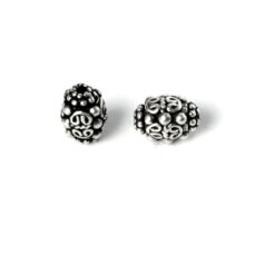 Bead 8x1.5x11mm - Ant. Silver