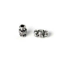 Bead 5.4x1.5x8.5mm - Ant. Silver