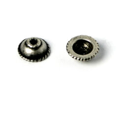 Bead Cap 7.5x1.5x3.2mm - Ant. Silver