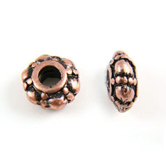 Bead 7.4x2.8x3.5 - Antique Copper