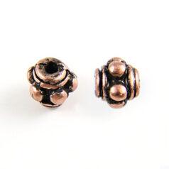 Bead 4.3x1x4mm - Antique Copper