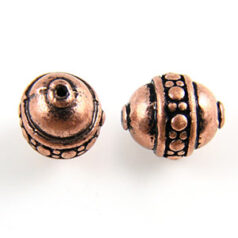 Bead 8.7x1.3x10mm - Antique Copper