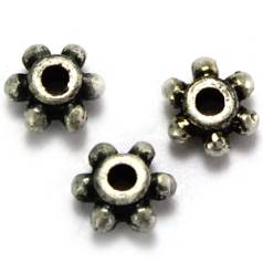 Bead 4x1.2x2mm - Ant. Silver
