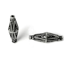 Bead 7x2.5x23mm - Ant. Silver