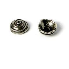 Bead Cap 8.5x1x4mm - Ant. Silver