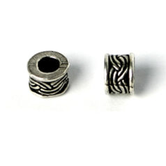 Bead 6x3.4x4.5mm - Ant. Silver