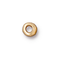 Tierracast Heishi Bead, 5mm Nugget - Bright Gold