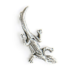 Charm, Pewter Lizard in Antique Silver Finish