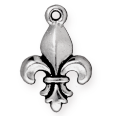Tierracast Charm, Large Fleur - Antique Silver