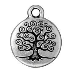 Tierracast Charm, Tree of Life - Antique Silver