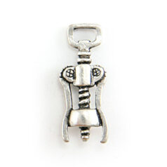 Pewter Wine Charm - Corkscrew