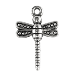 Charm Antique Pewter 21x14mm - Dragon Fly