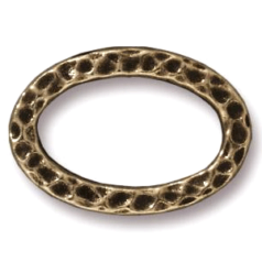 Tierracast Link, Oval Ring -- Brass Oxide