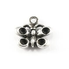 Charm, Pewter 12x8mm Butterfly in Antique Pewter Finish