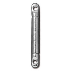 Tierracast Pewter Link Bar, 19x2mm - Bright Rhodium