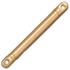 Tierracast Pewter Link Bar, 25x2.4mm - Bright Gold