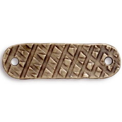 Tierracast Pewter Link, 41x12.5mm Rock & Roll Oval ID Tag - Brass Oxide
