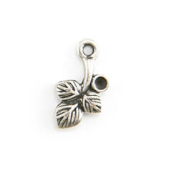 Charm, Pewter 13x8mm Clover Leaf in Antique Pewter Finish