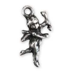 Charm, Pewter 13x8mm Cupid in Antique Pewter Finish