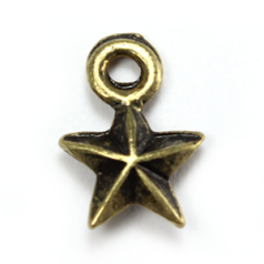 Tiny Star - Antique Brass