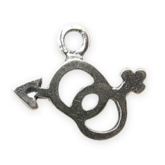 Charm, JBB Pewter 8mm Arrows in Antique Silver Finish