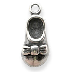 Charm, JBB Pewter 17.2x7.3mm Shoe in Antique Silver Finish