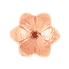 Bead Cap, JBB Pewter 10mm Leave Design in Copper Finish