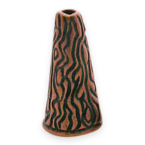 Cone End Cap, JBB Pewter 16x8.3mm (inside 6.3mm) in Antique Copper Finish