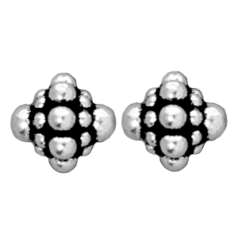 Tierracast Pewter Bead, 8x7.5mm Pamada - Antique Silver