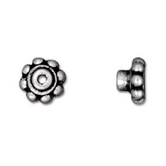 Tierracast Pewter 6mm Bead Aligner - Antique Silver