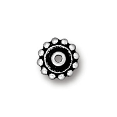 Tierracast Pewter 8mm Bead Aligner - Antique Silver