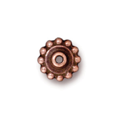 Tierracast Pewter 8mm Bead Aligner - Antique Copper