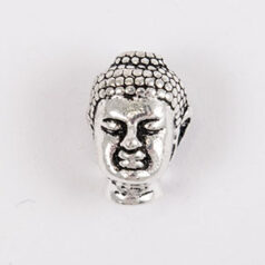 Tierracast Pewter Bead, 14x9.75mm Buddha - Silver