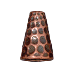 Tierracast Pewter Cone, 12.5x9mm Tall Hammertone - Antique Copper