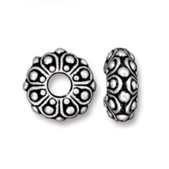Tierracast Euro Bead, Casbah - Antique Silver