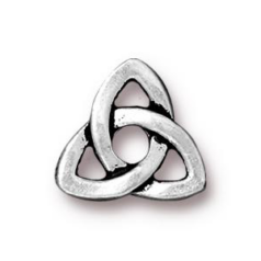 Tierracast Pewter Rivetables Bead, 10.5mm Celtic Spacer - Antique Silver