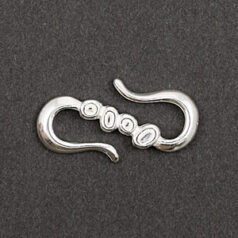 Link, JBB Pewter 22x11mm S Shape in Silver Plated