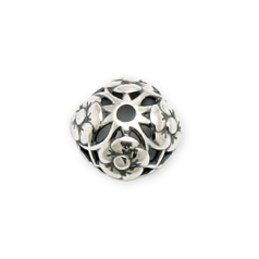 Bead Cap, B&B Benbassat Pewter 10mm - Antique Silver