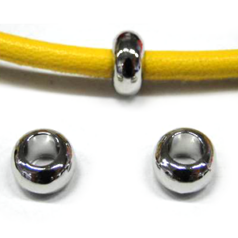 Bead, Spacer Bead in Silver, 10mm (Hole size 5mm)