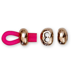 Euro Pewter Spacer Bead with 2 holes, 4x8mm in Antique Brass plated pewter